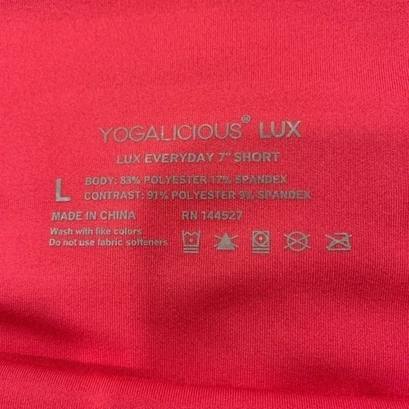 Yogalicious LUX HI RISE ELASTIC FREE WAISTBAND 7 INSEAM 2 pack Size L - Picture 3 of 6